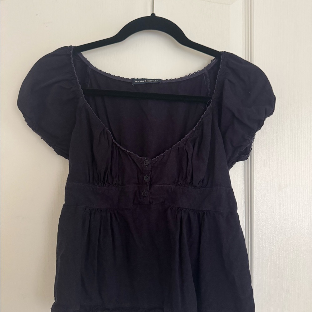 Brandy Melville Dark Purple Blouse